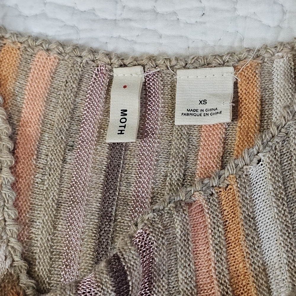 Anthropologie MOTH Nora Striped Swing Cut Sweater Dress - Picture 9 of 9